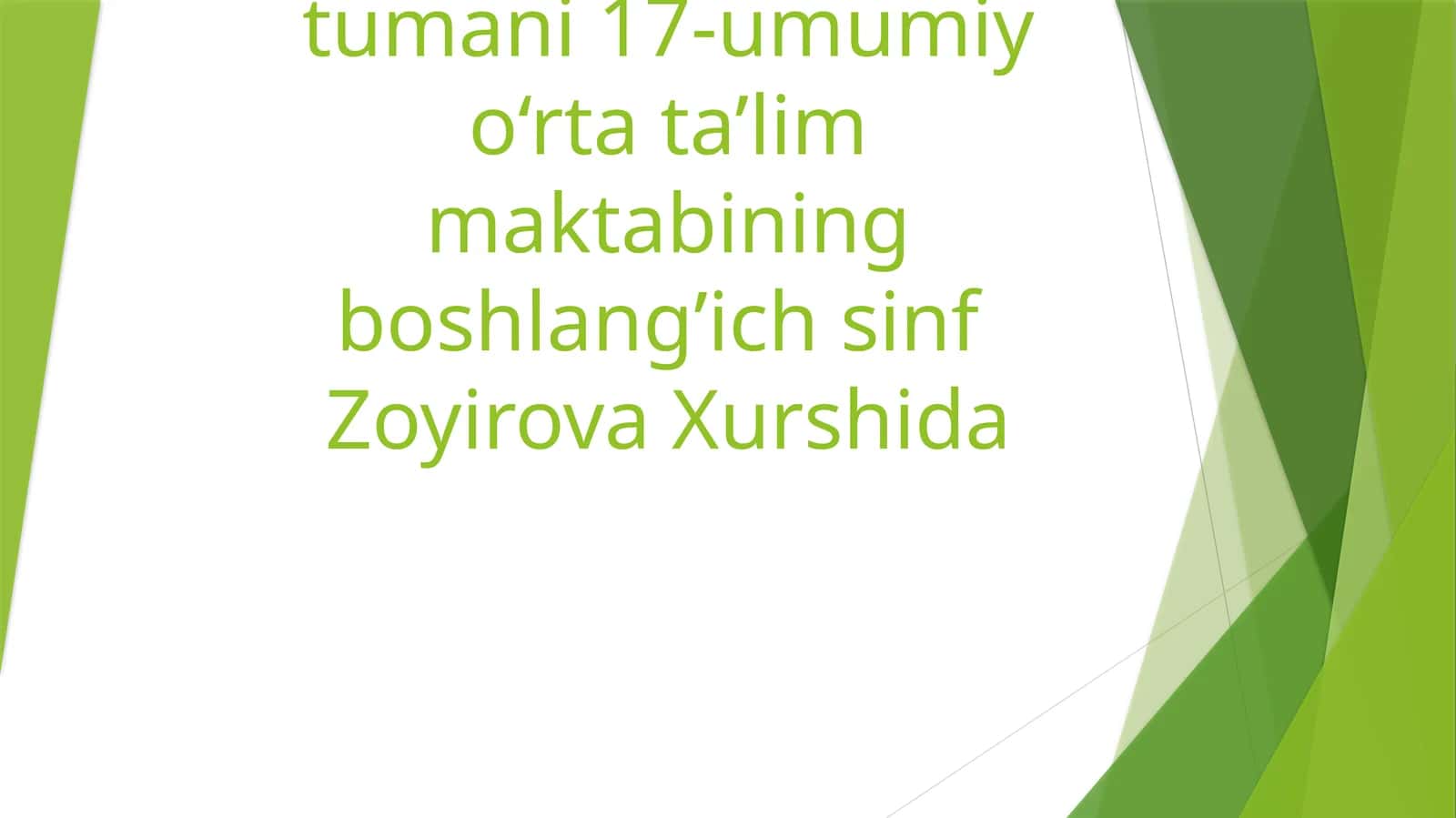 1 dan 10 gachabo‘lgansonlarni raqamlash