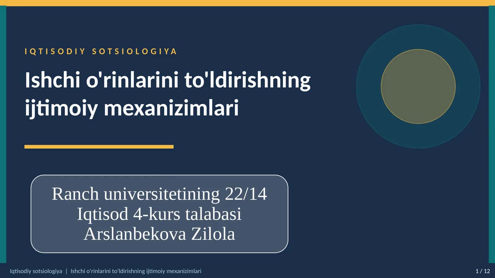 IQTISODIY SOTSIOLOGIYA
