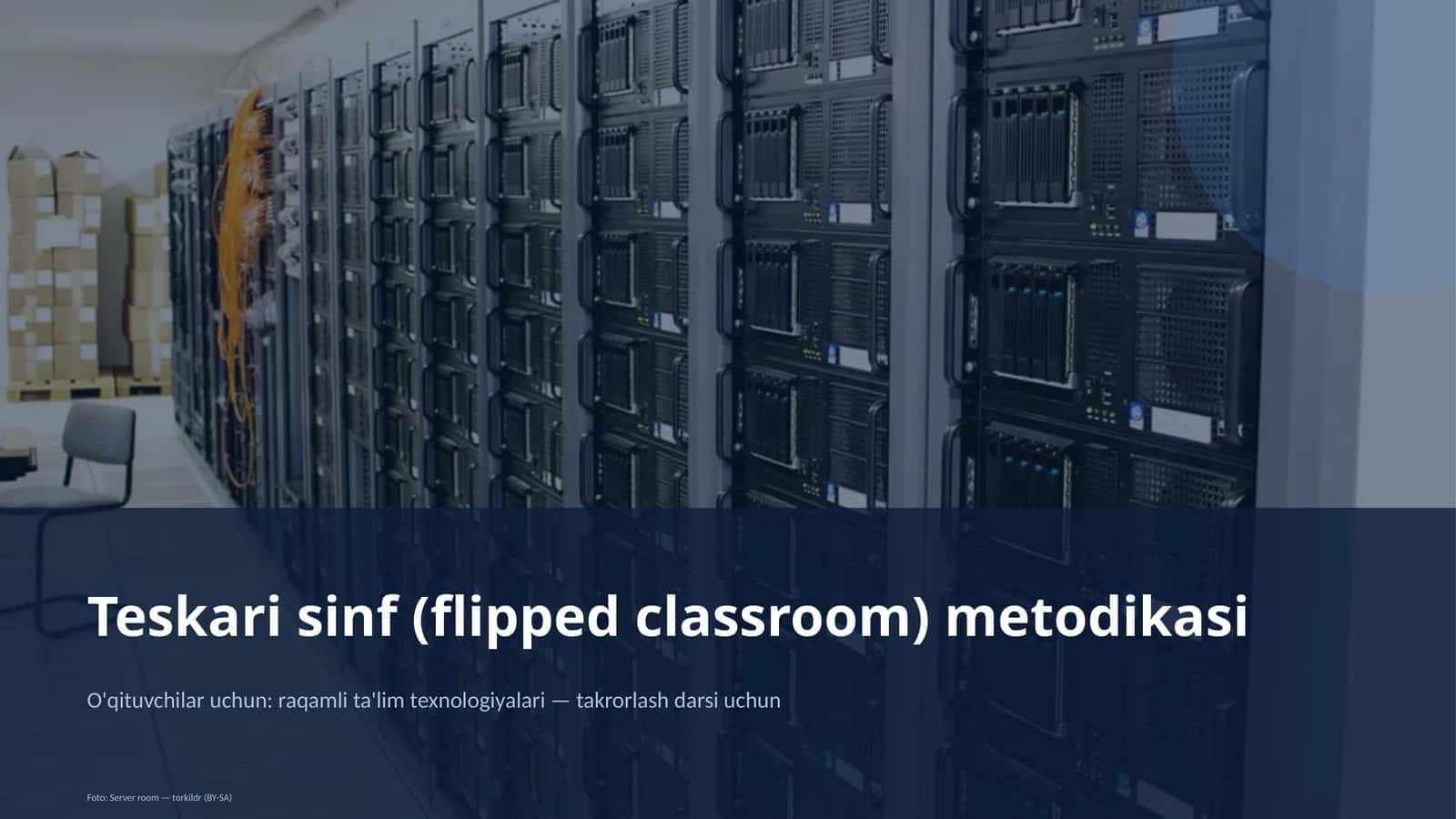 Teskari sinf (flipped classroom) metodikasi