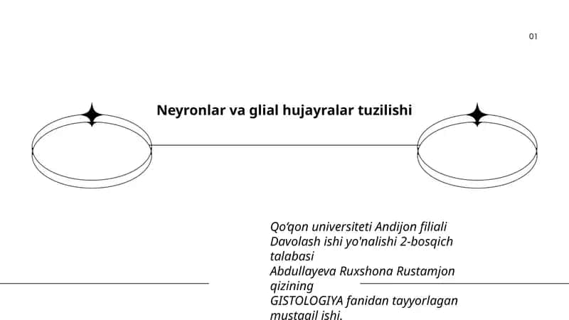 Neyronlar va glial hujayralar tuzilishi