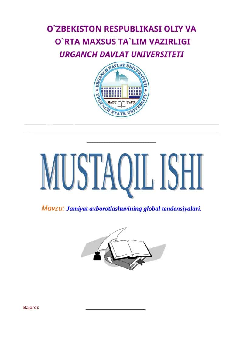 Jamiyat axborotlashuvining global tendensiyalari