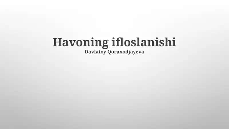 Okean ifloslanishi