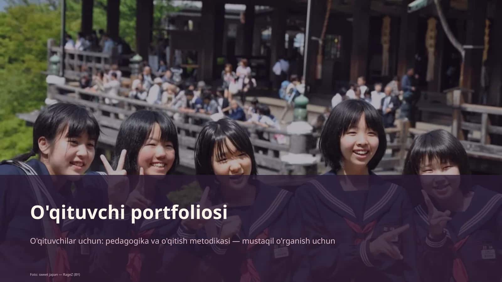 O'qituvchi portfoliosi