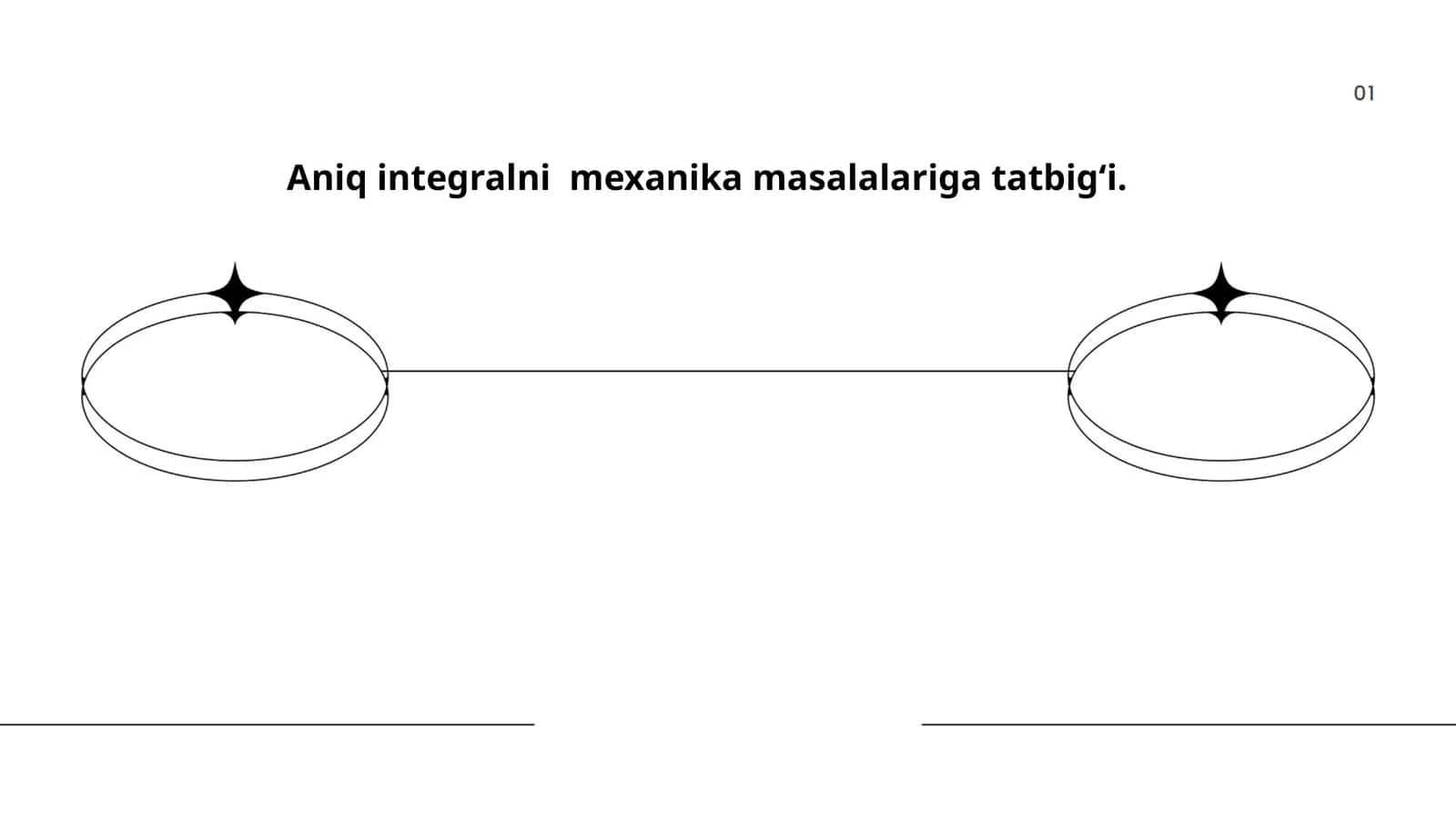 Aniq integralni mexanika masalalariga tatbigʻi