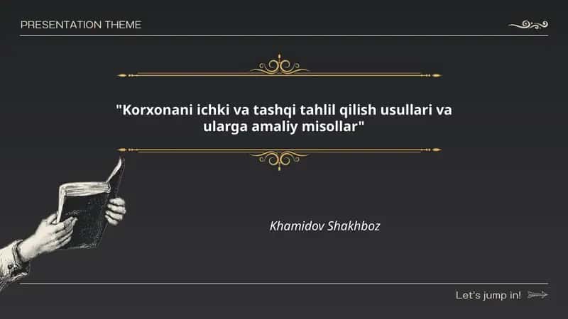 SWOT-tahlil va korxona misoli