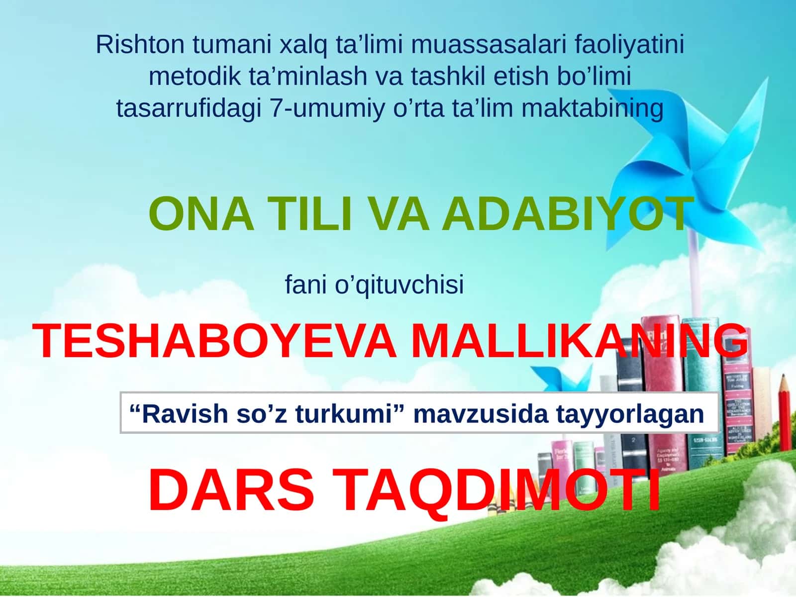 Dars Taqdimoti