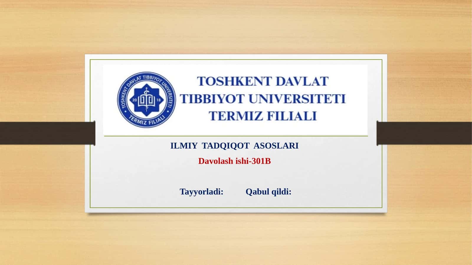 Ilmiy tadqiqotchilik ishining rejalashtirilishi