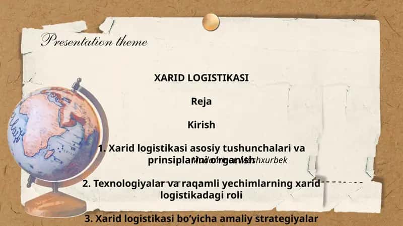 XARID LOGISTIKASI