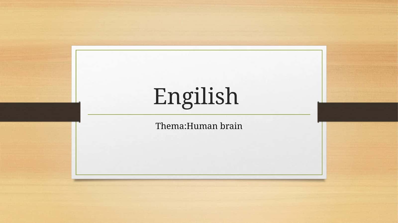 Human Brain: An Overview