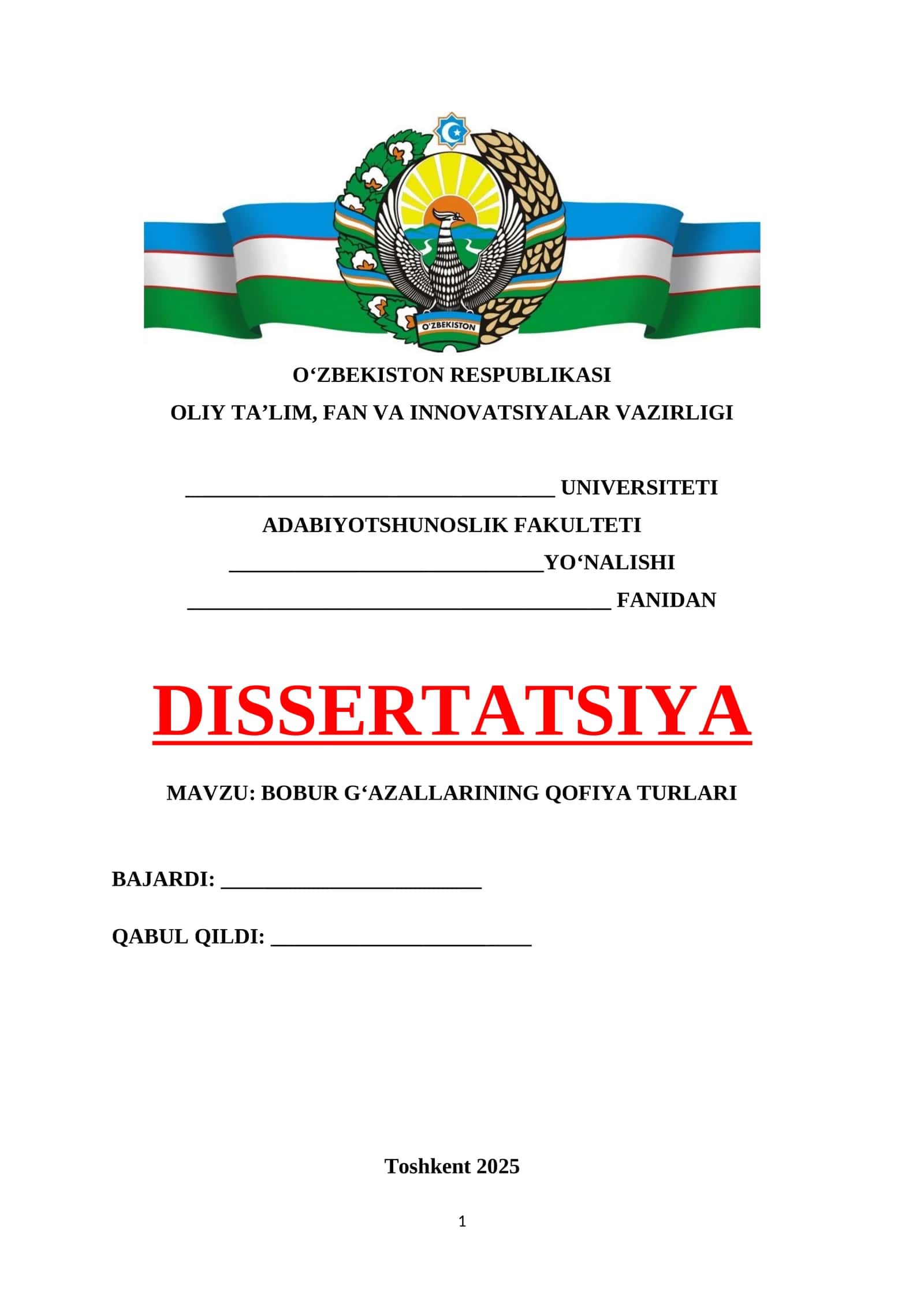 BOBUR G‘AZALLARINING QOFIYA TURLARI