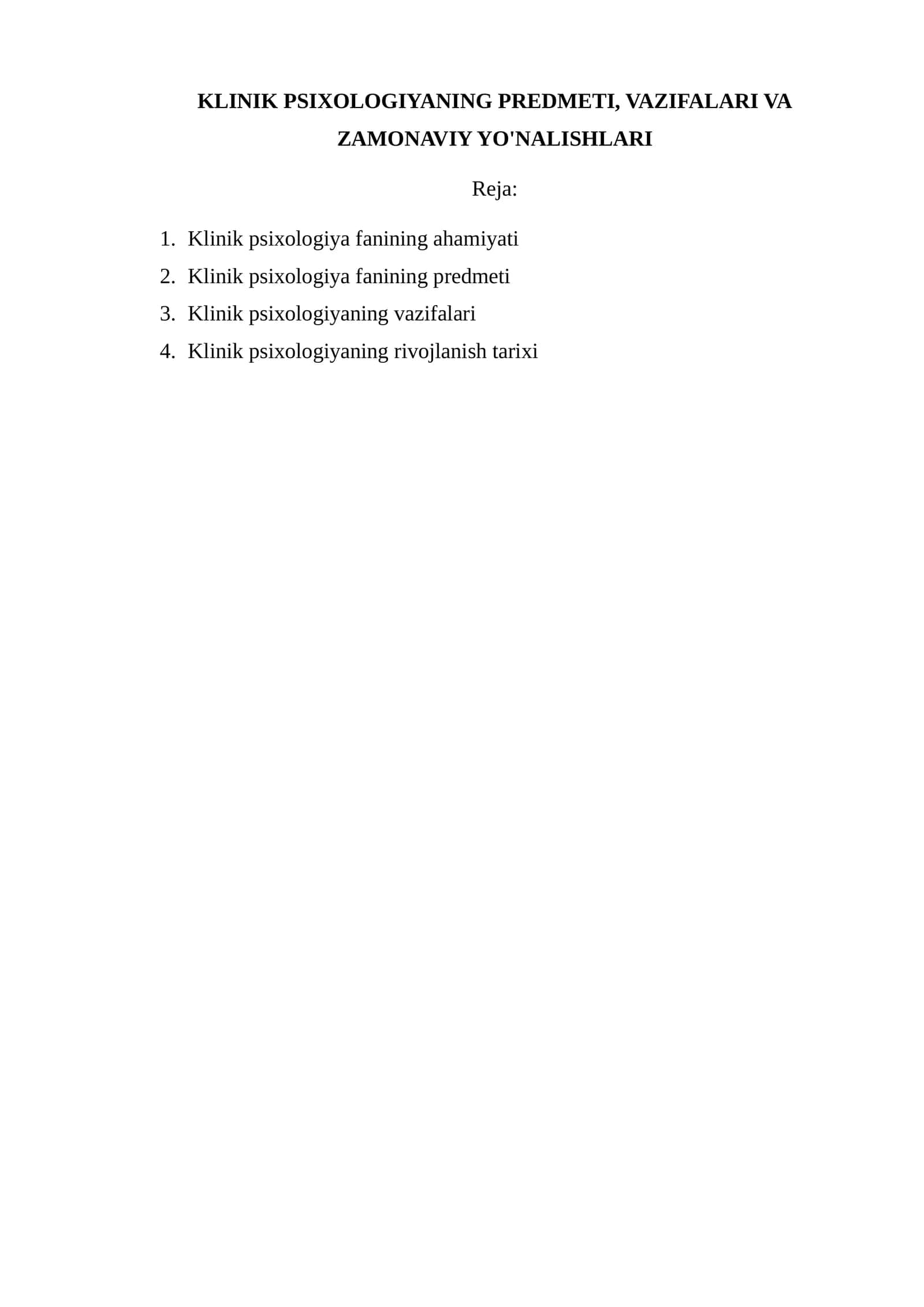 Klinik psixologiyadan maqolalar to'plami