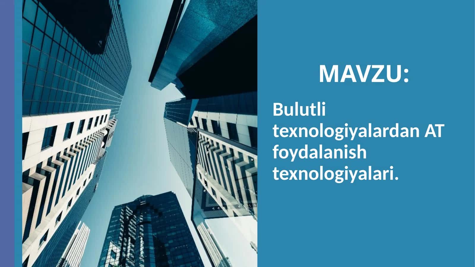 Bulutli texnologiyalar