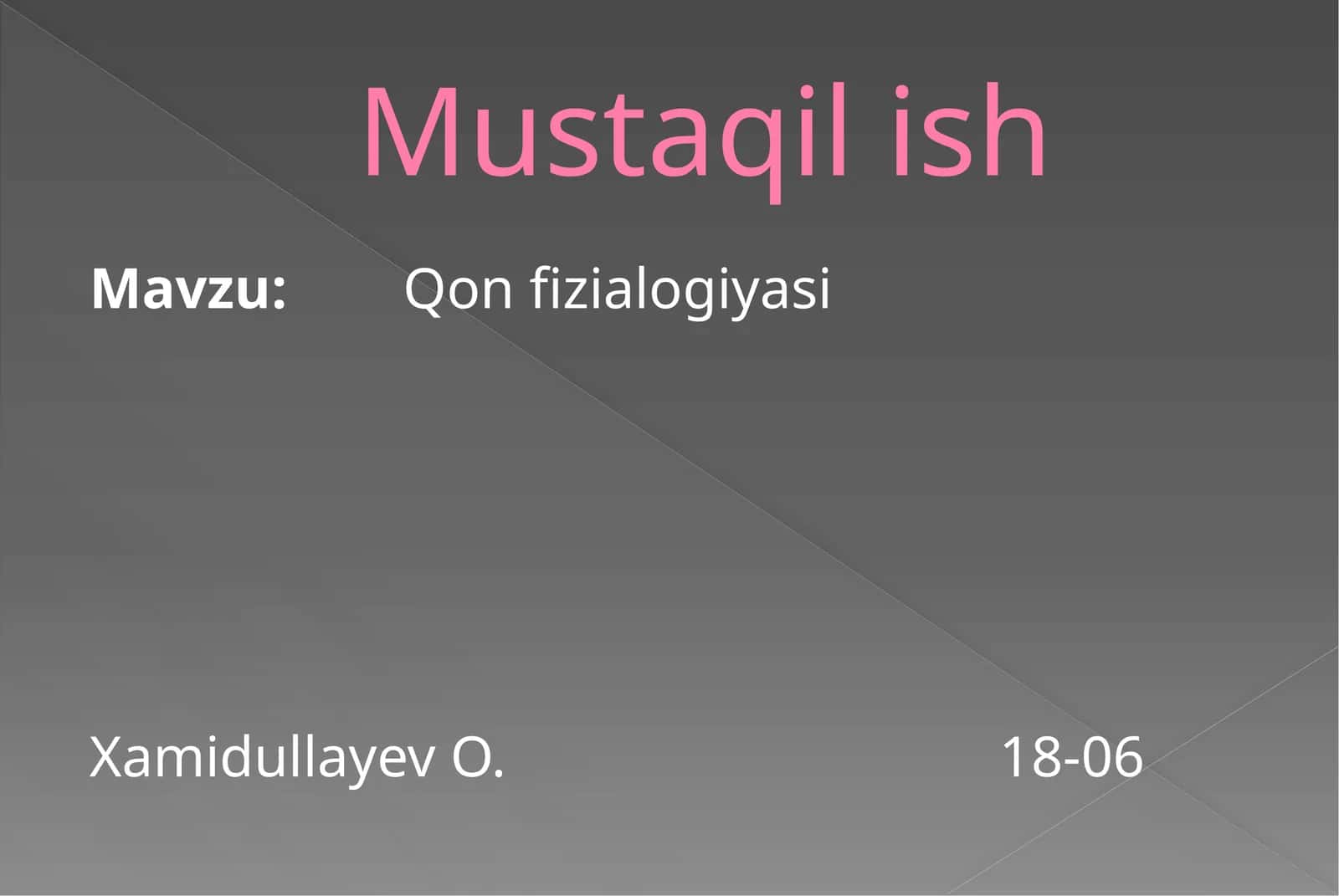 Qon fizialogiyasi