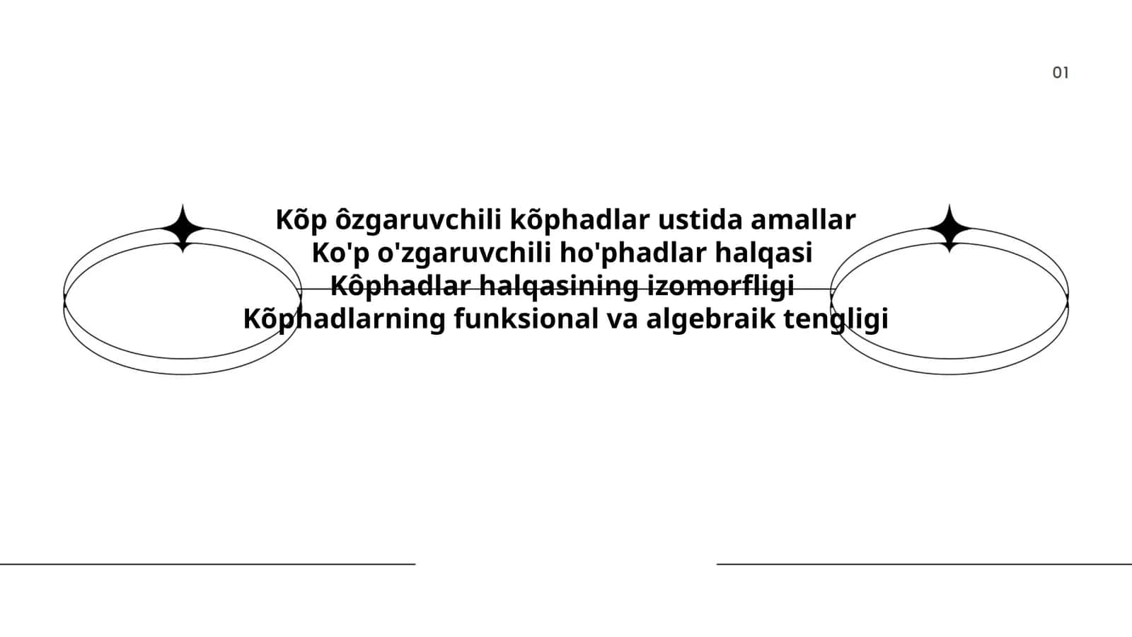Ko'p o'zgaruvchili ko'phadlar ustida amallar