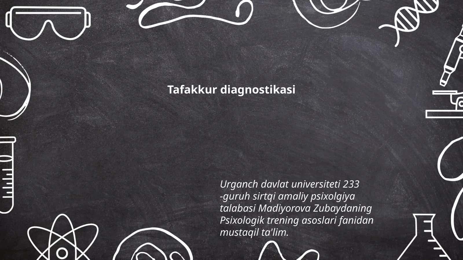 Tafakkur diagnostikasi