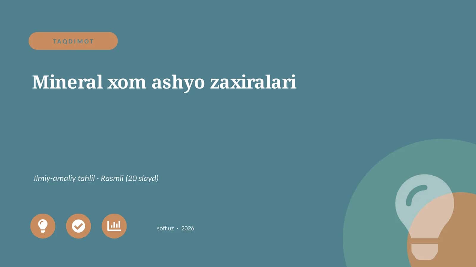 Mineral xom ashyo zaxiralari