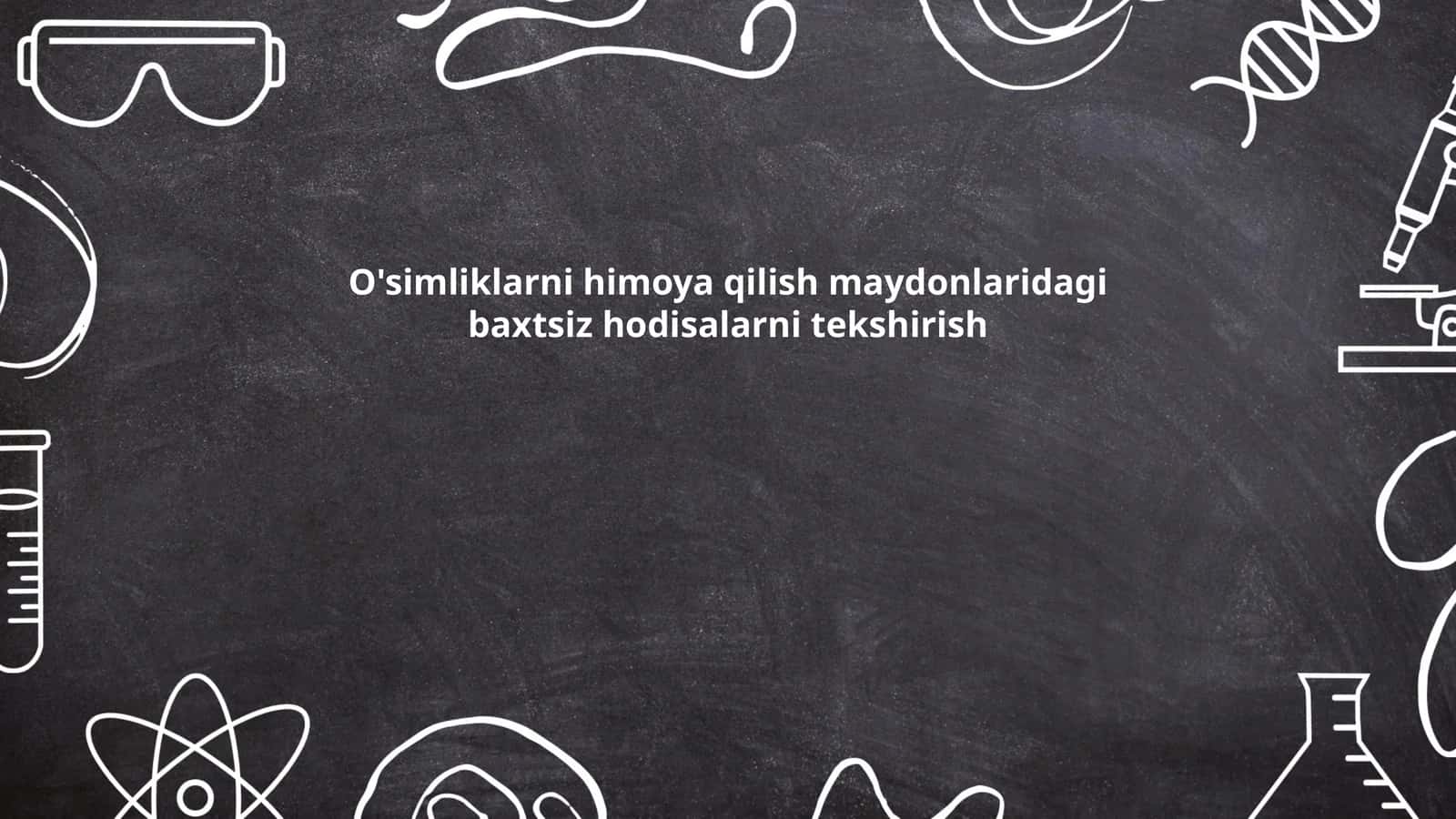 O'simliklarni himoya qilishda xavfsizlik tadbirlari