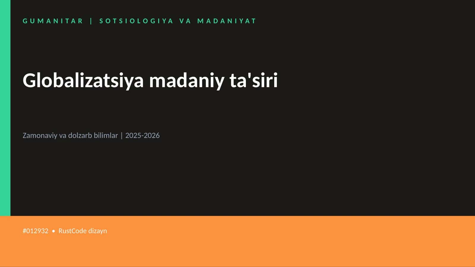 Globalizatsiya madaniy ta'siri