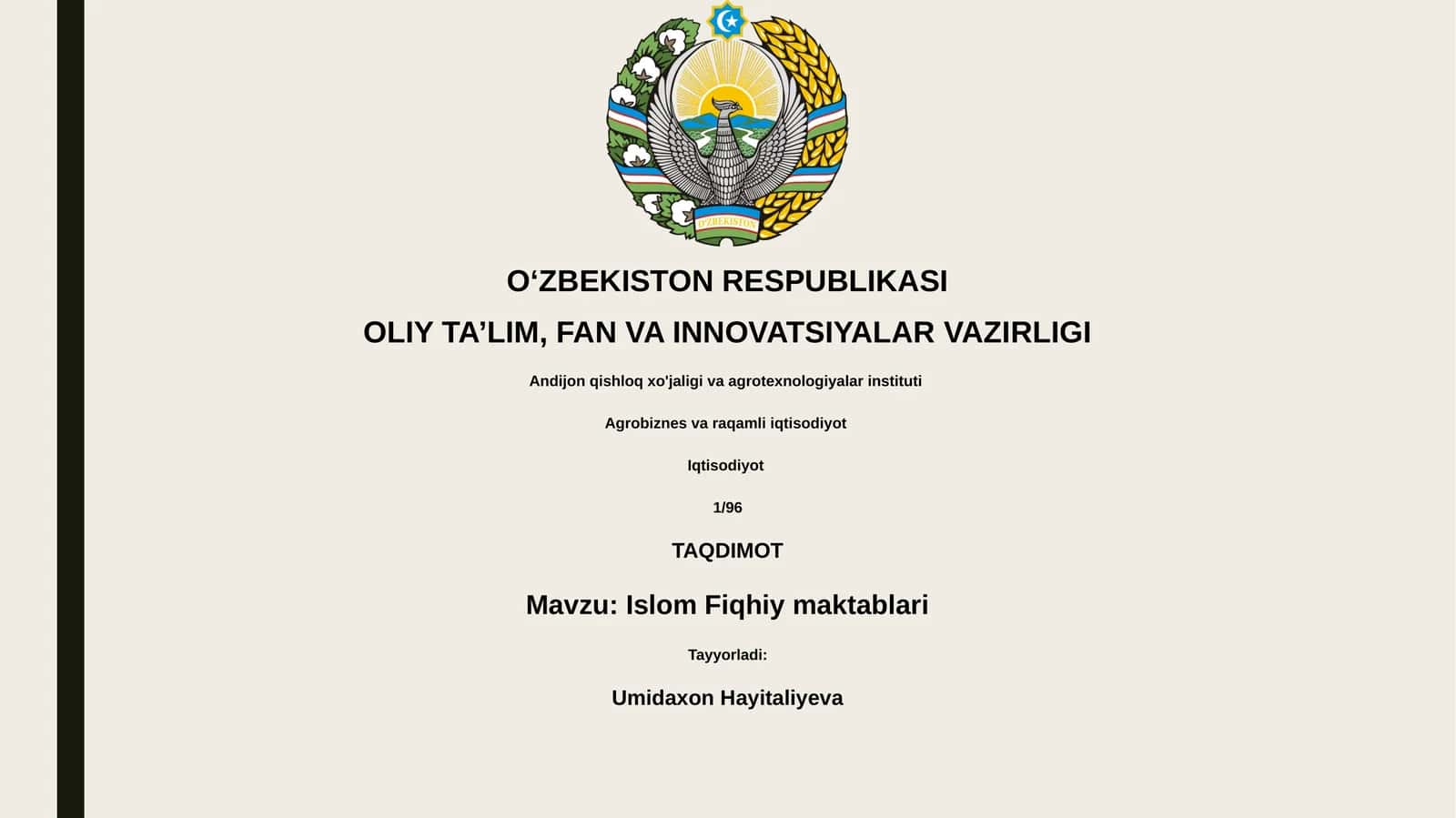 Islom Fiqhiy maktablari