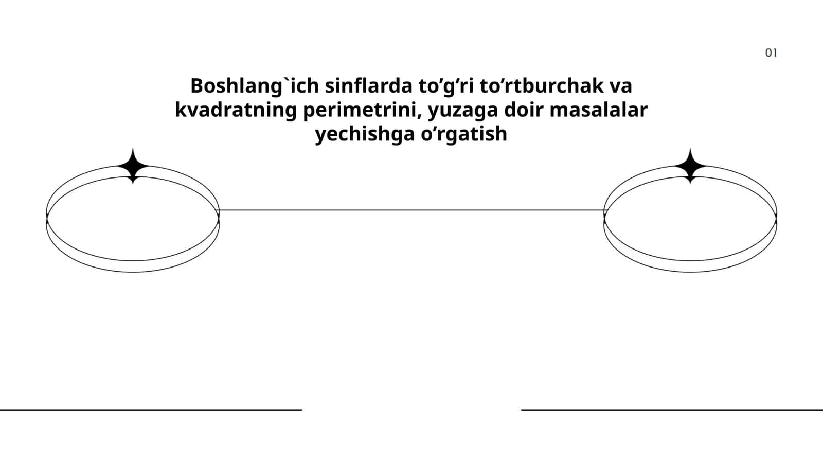 Boshlang`ich sinflarda to’g’ri to’rtburchak va kvadratning perimetrini, yuzaga doir masalalar yechishga o’rgatish