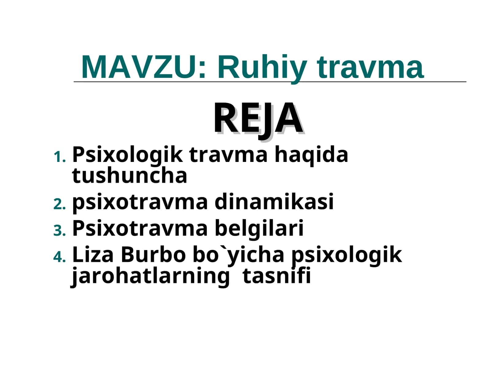 Ruhiy travma