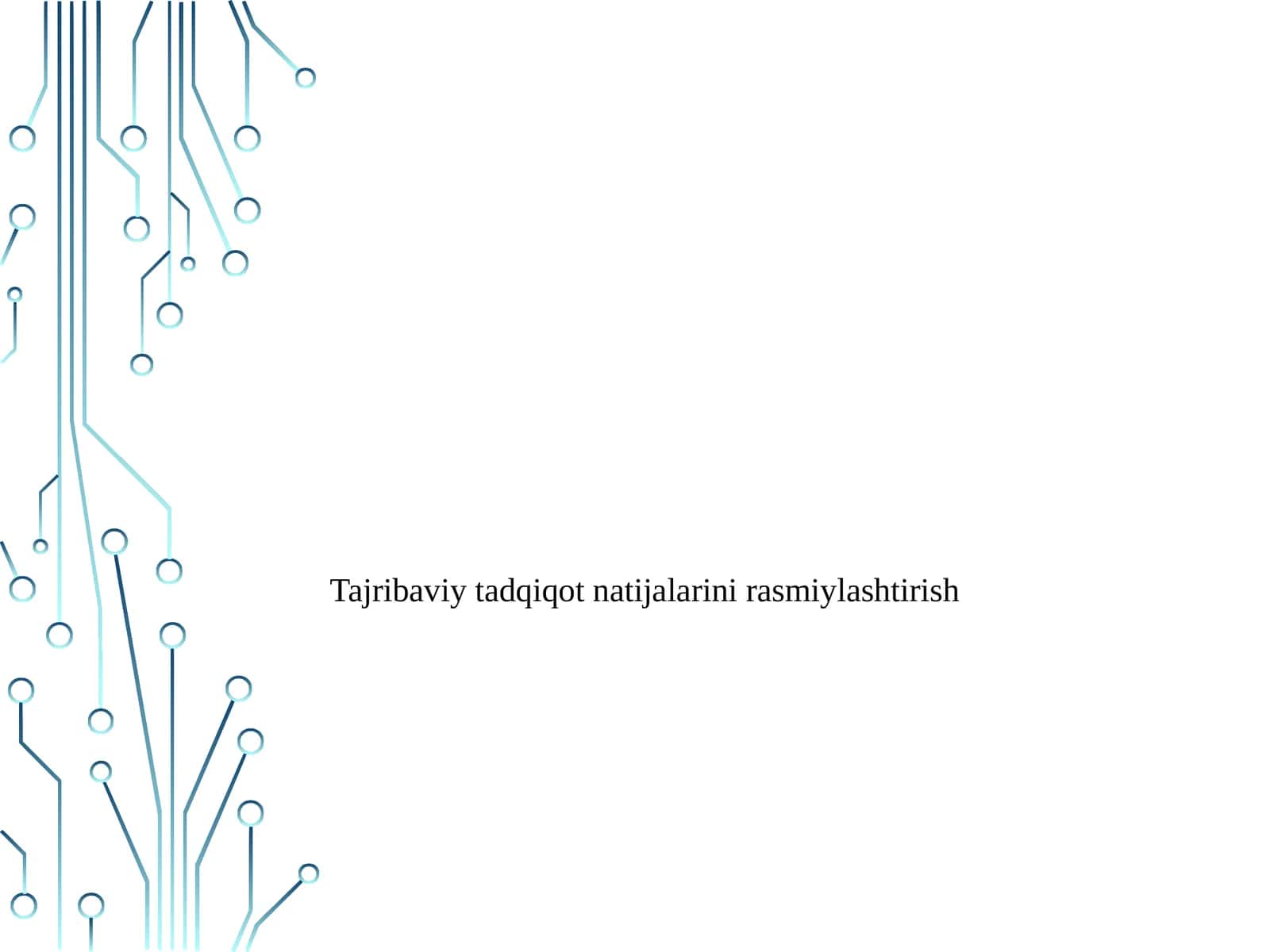 Tajribaviy tadqiqot natijalarini rasmiylashtirish