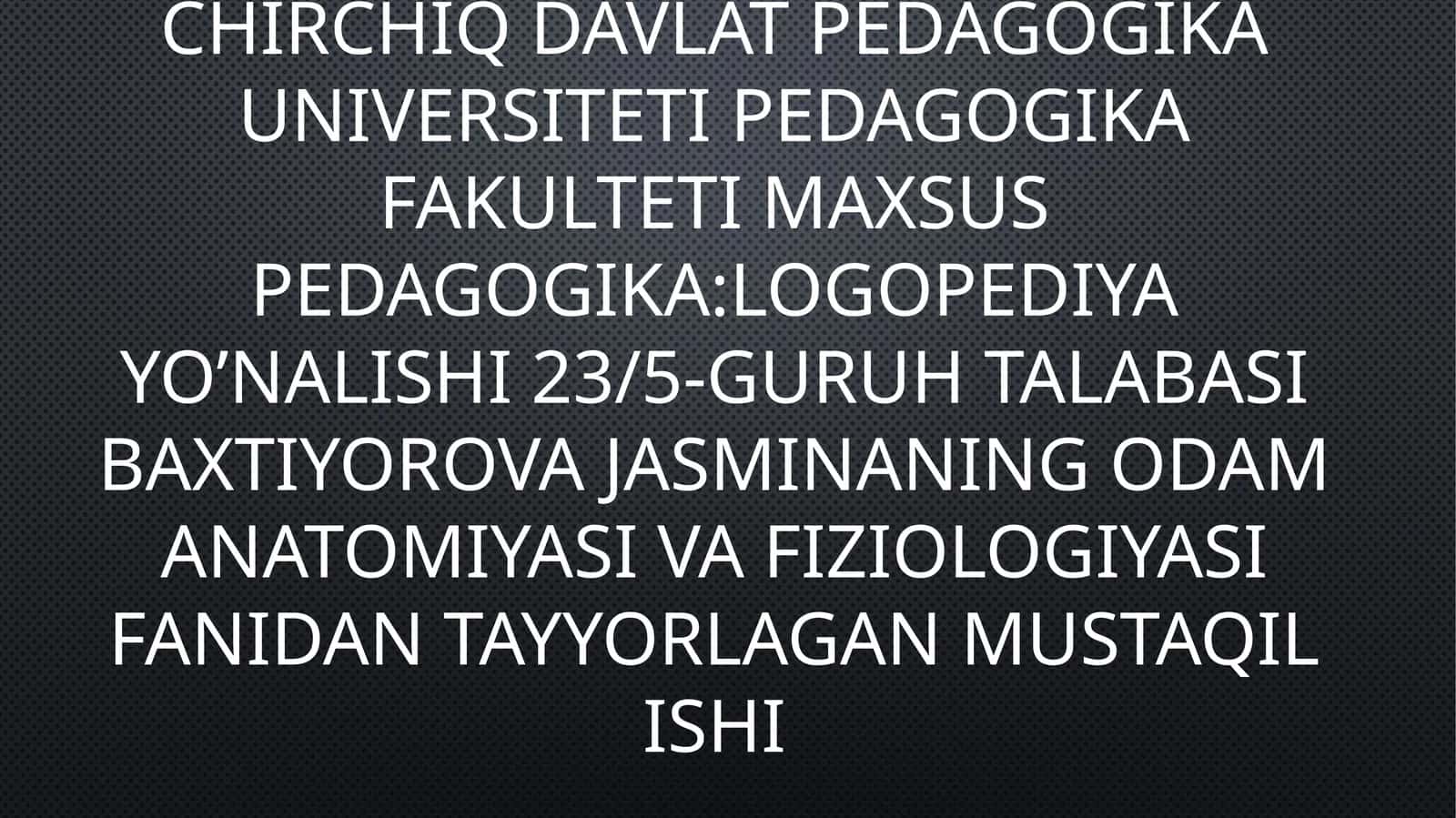 Suyaklar haqida ta’limot