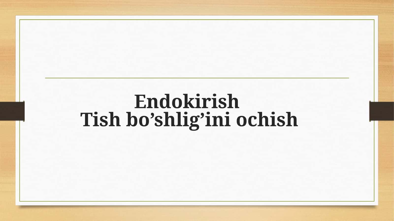 Tishbo’shlig’iniochish