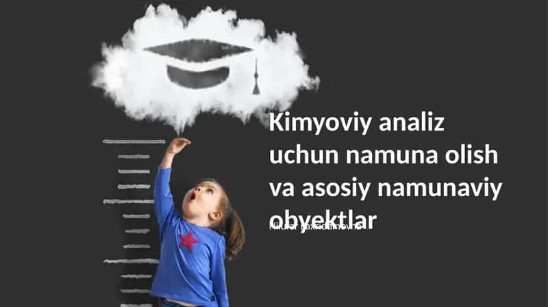 Namuna olish va asosiy namunaviy obyektlar
