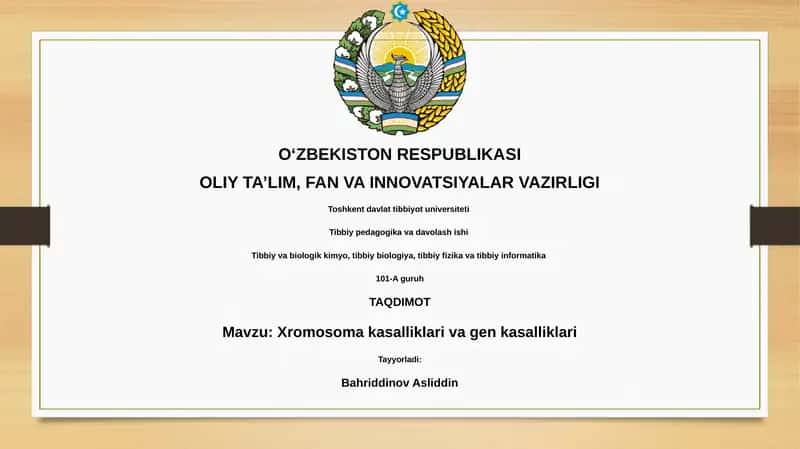 Xromosoma kasalliklari va gen kasalliklari