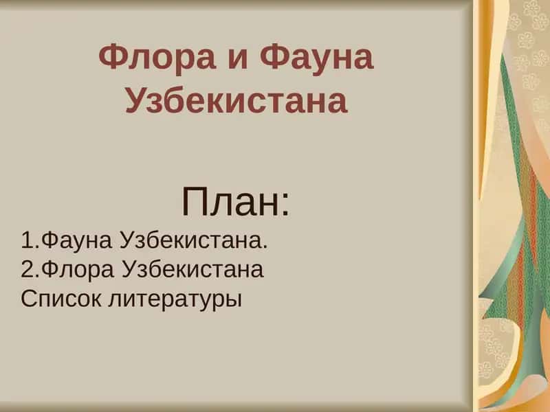 Фауна Узбекистана