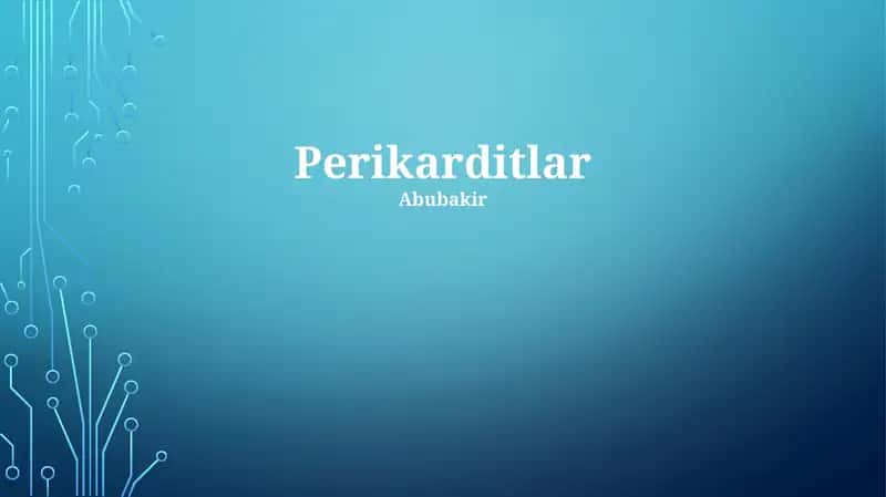 Perikarditlar