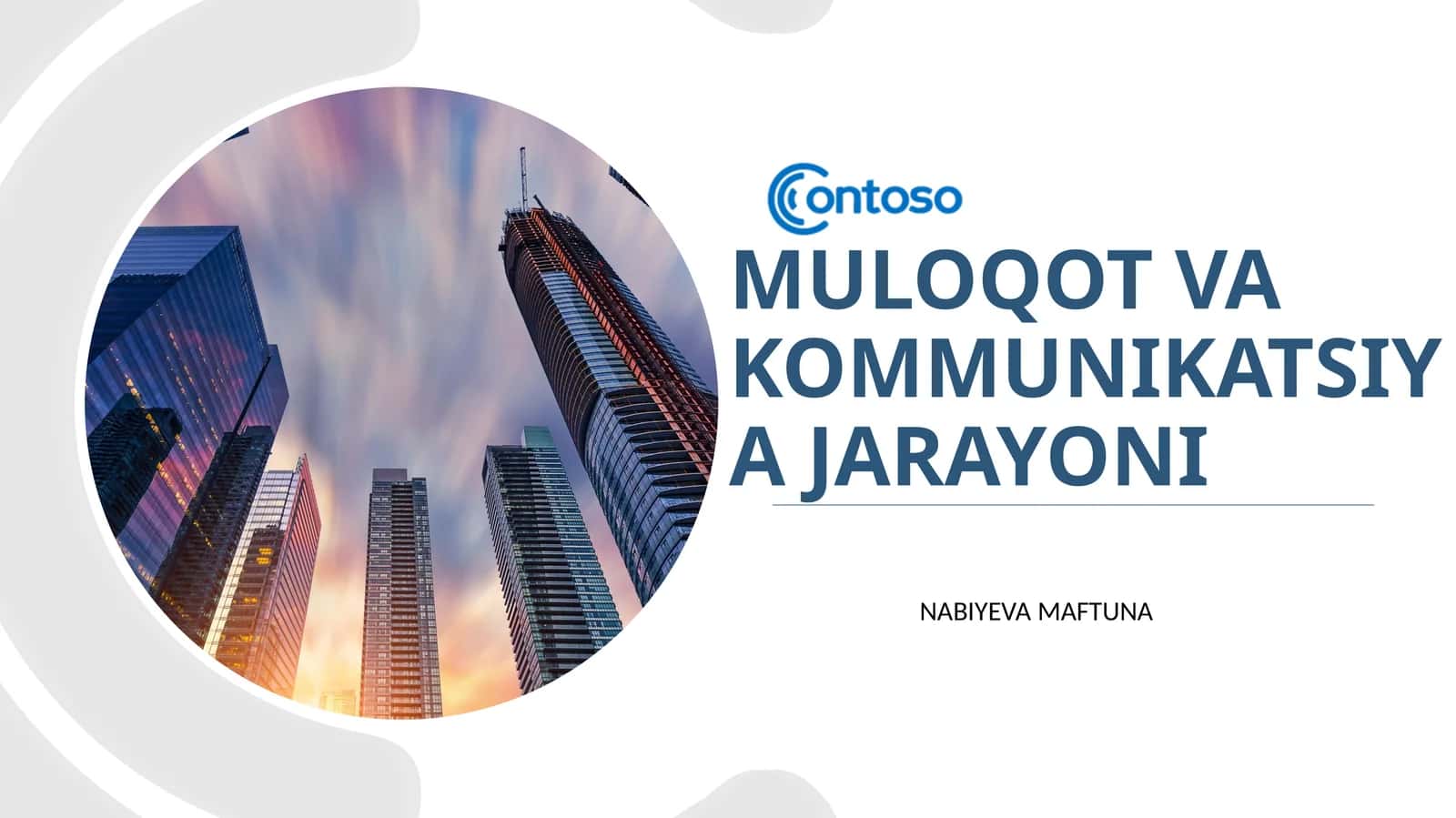 Muloqot va kommunikatsiya jarayoni