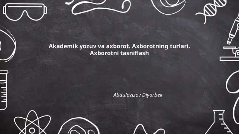 Akademik yozuv va axborot
