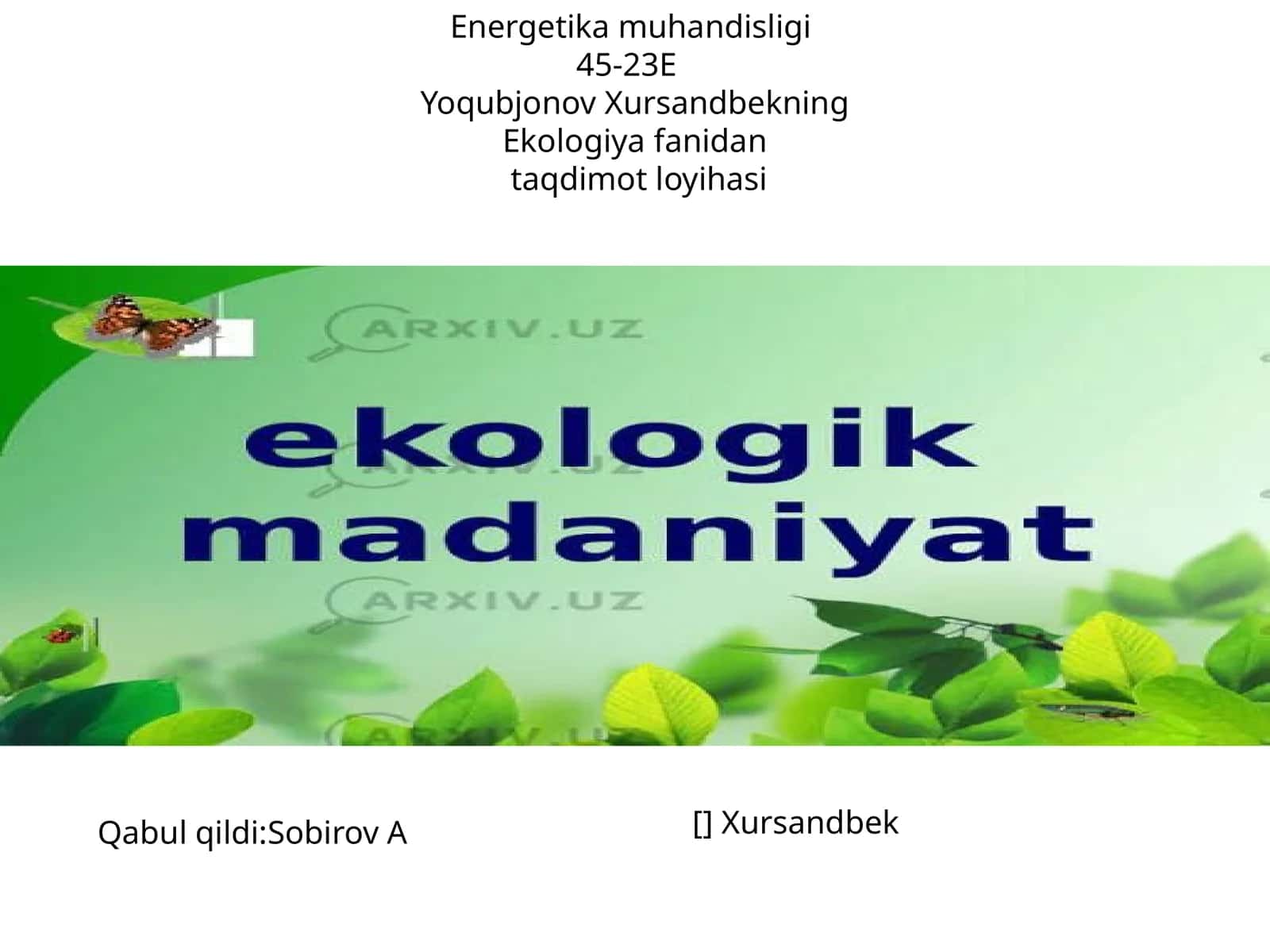 Ekologik madaniyat