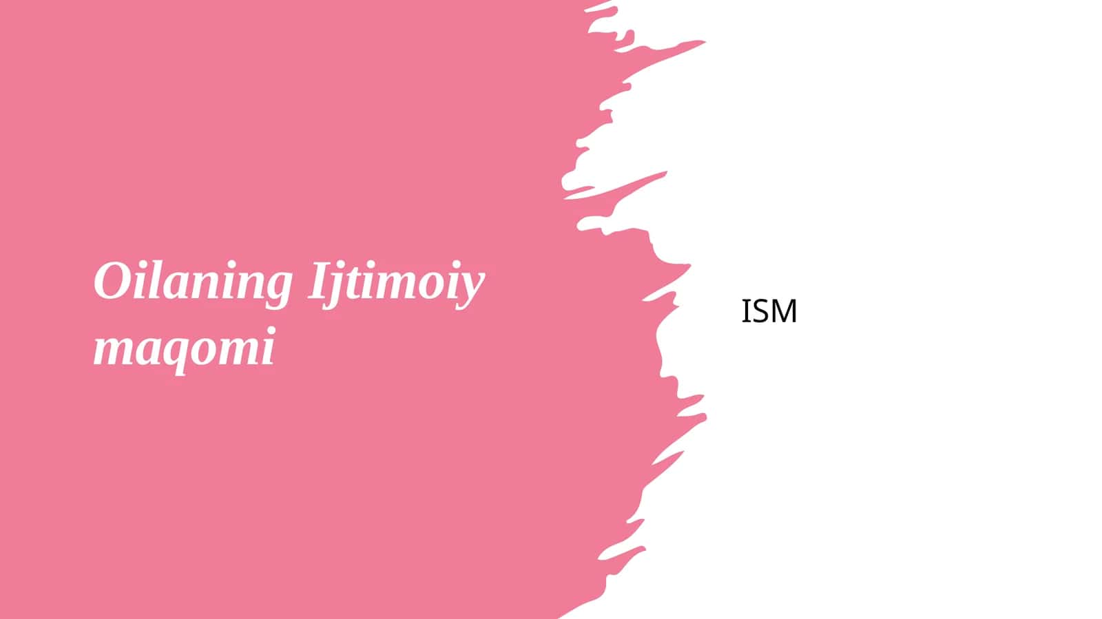Oilaning Ijtimoiy maqomi