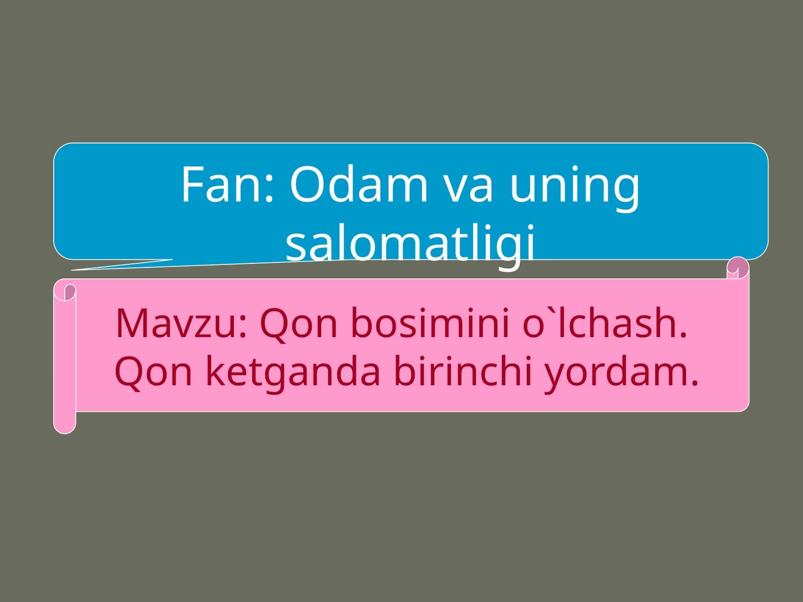 Qonbosiminio`lchash