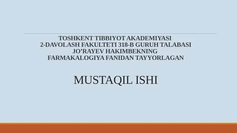 Qandsiz Diabetni Davolashda Ishlatiladigan Dori Vositalari