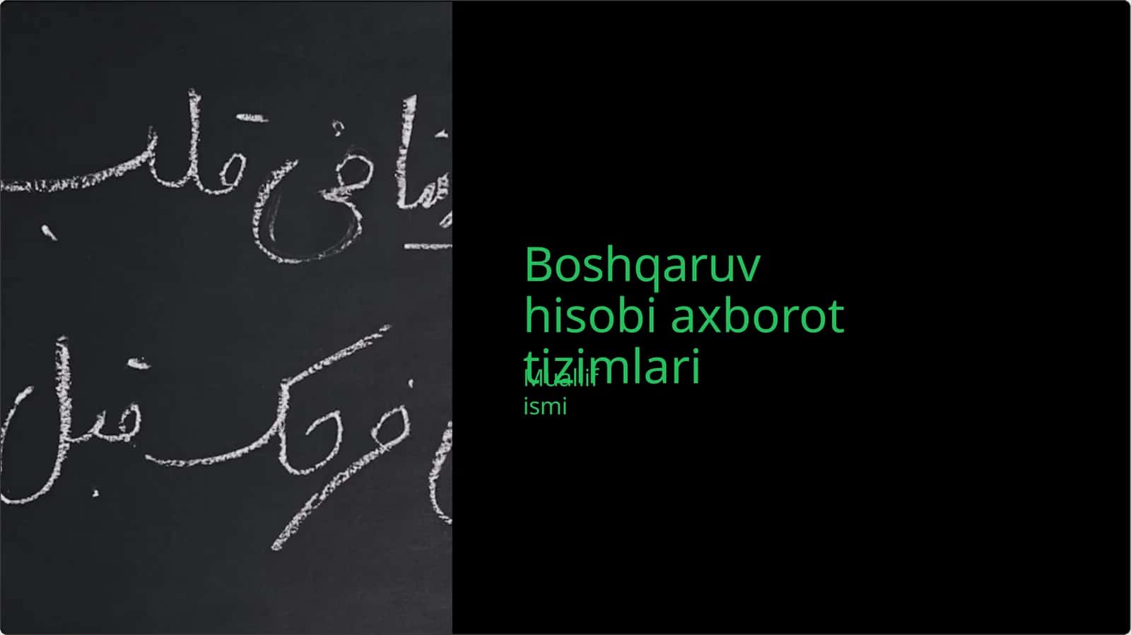 Boshqaruvhisobiaxborottizimlari