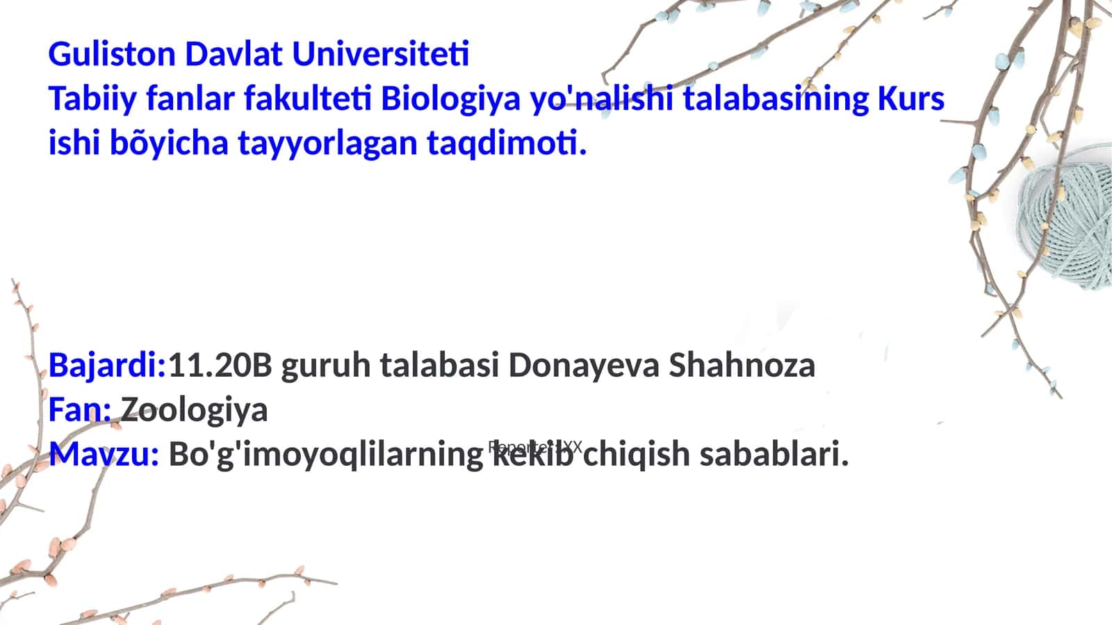 Bo'g'imoyoqlilarning kekibchiqish sabablari