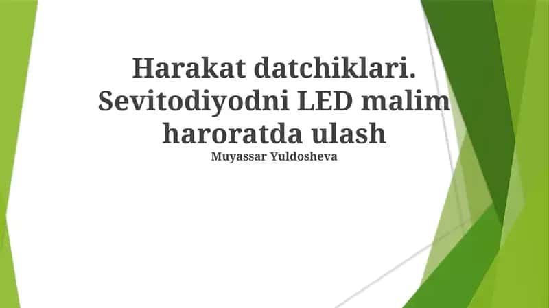 Harakat datchiklari