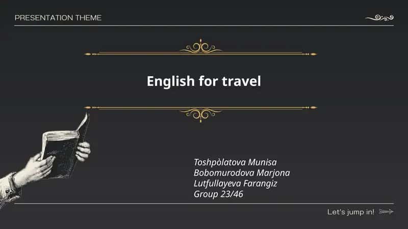 English for travel