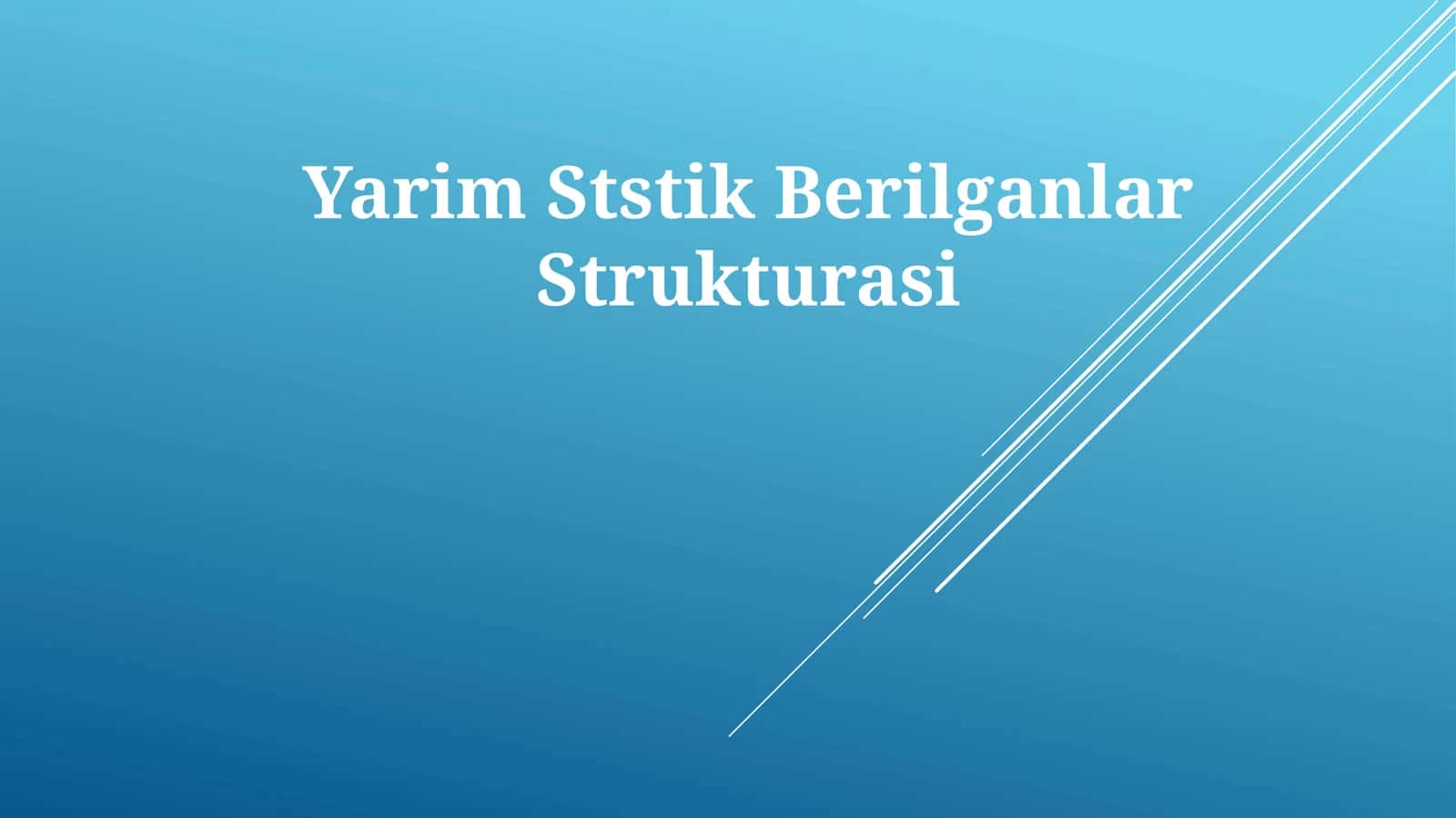 Ma'lumotlar tuzilmalari