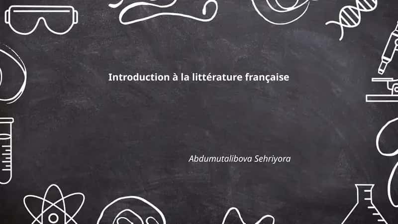 Introduction à la littérature française