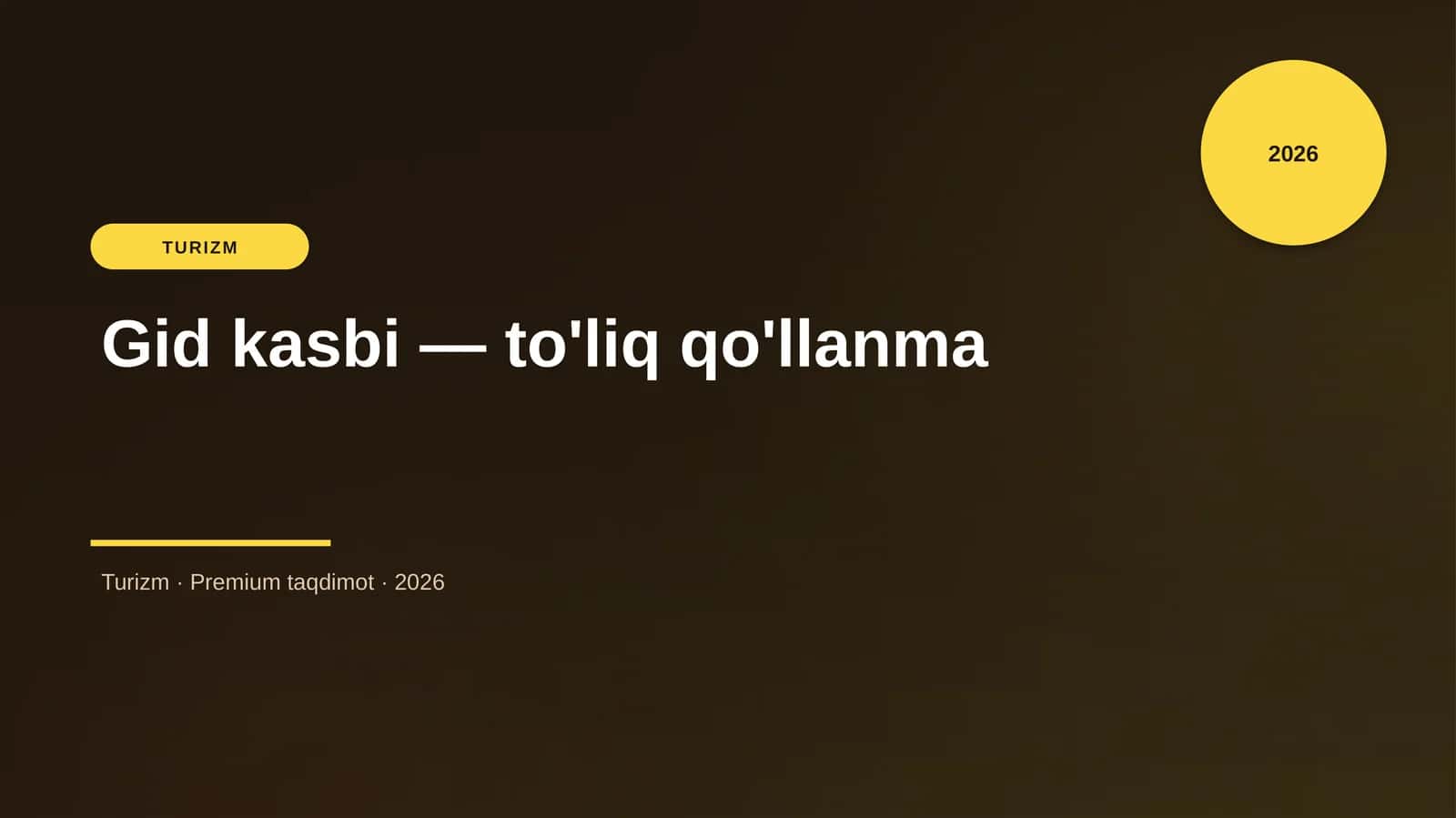 Gid kasbi — to'liq qo'llanma