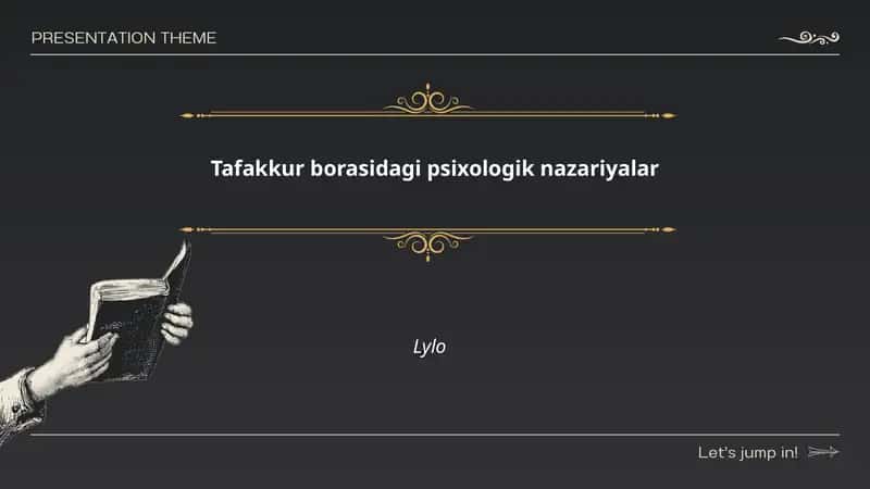 Tafakkur borasidagi psixologik nazariyalar