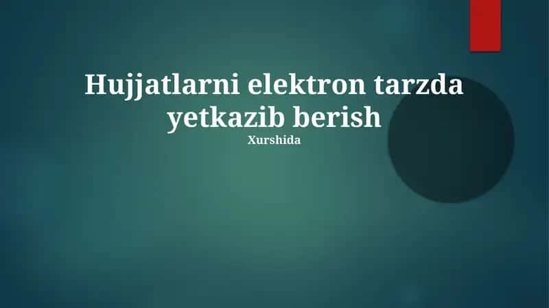 Elektron hujjat yetkazib berish