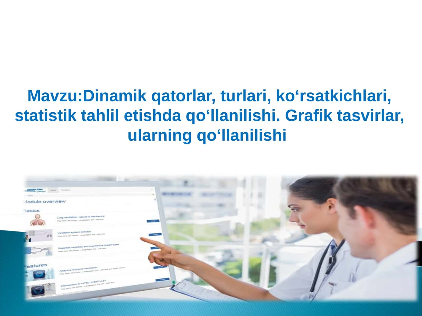 Dinamik qatorlar, turlari, ko‘rsatkichlari, statistik tahlil etishda qo‘llanilishi.