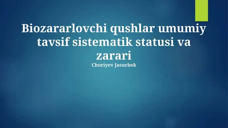 Zararli Qushlar
