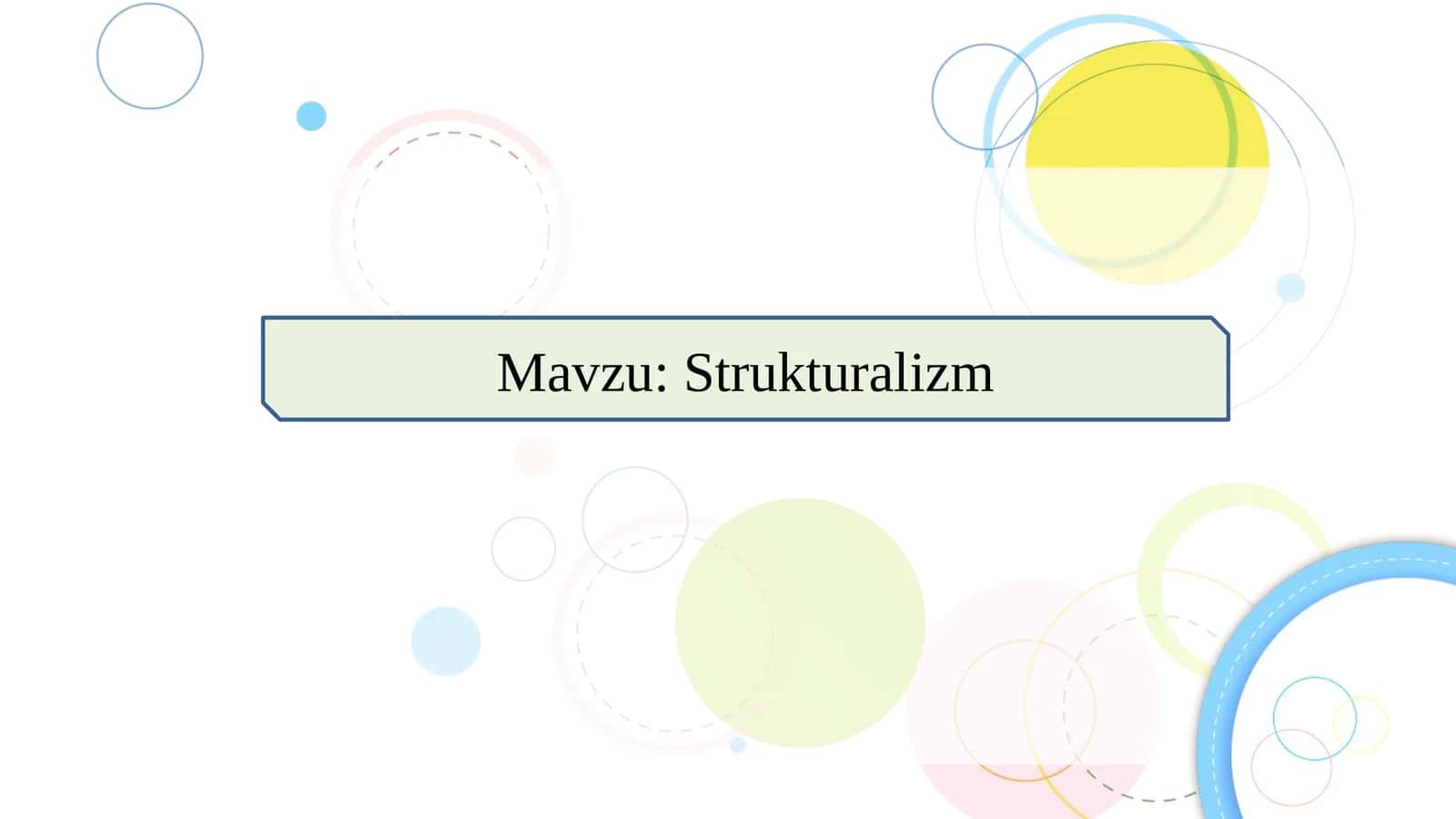 Strukturalizm slayd